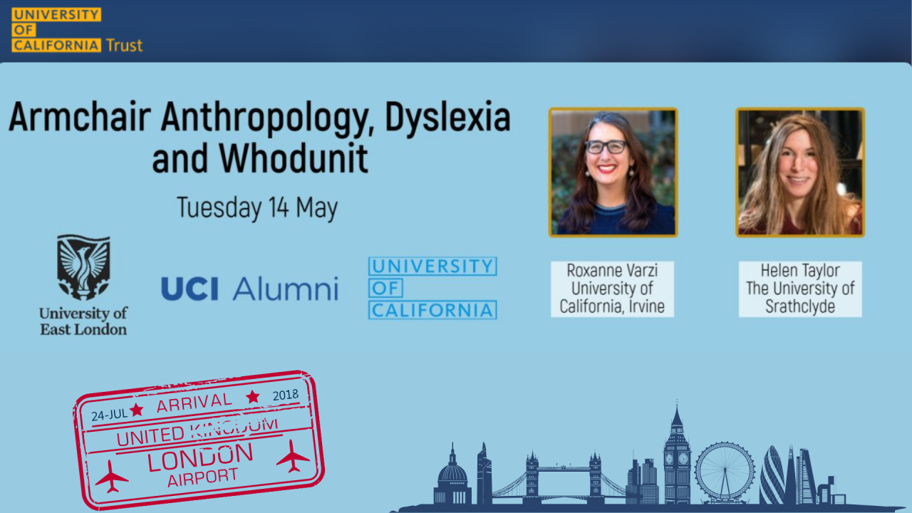 Armchair Anthropology, Dyslexia and Whodunit One Aggie Network